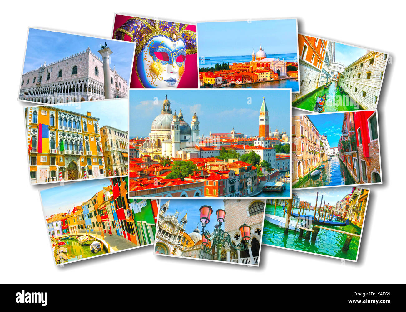 Collage d'images de Venise Banque D'Images