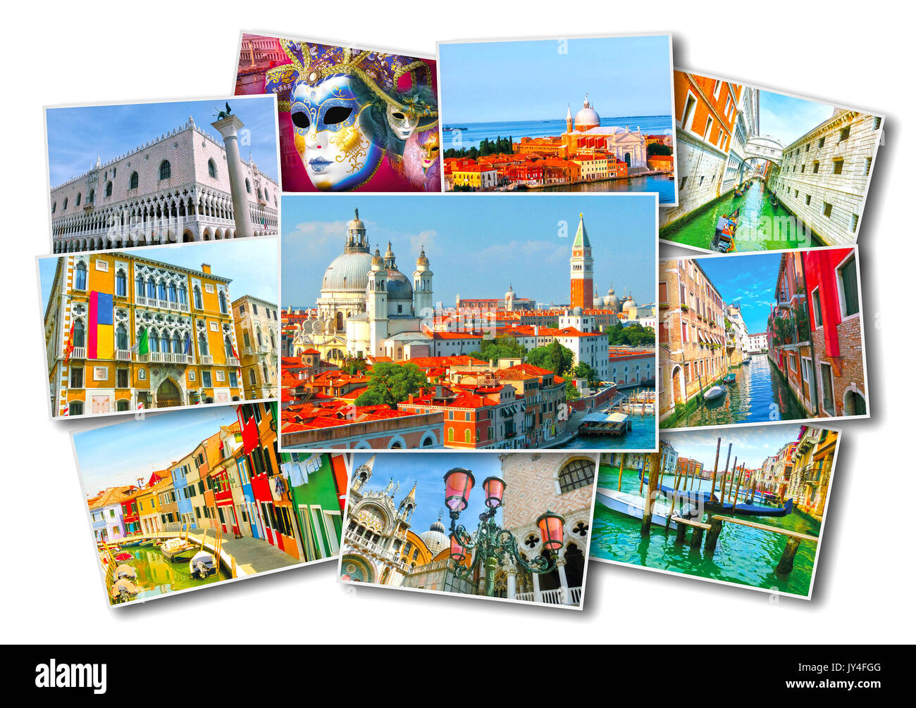 Collage d'images de Venise Banque D'Images