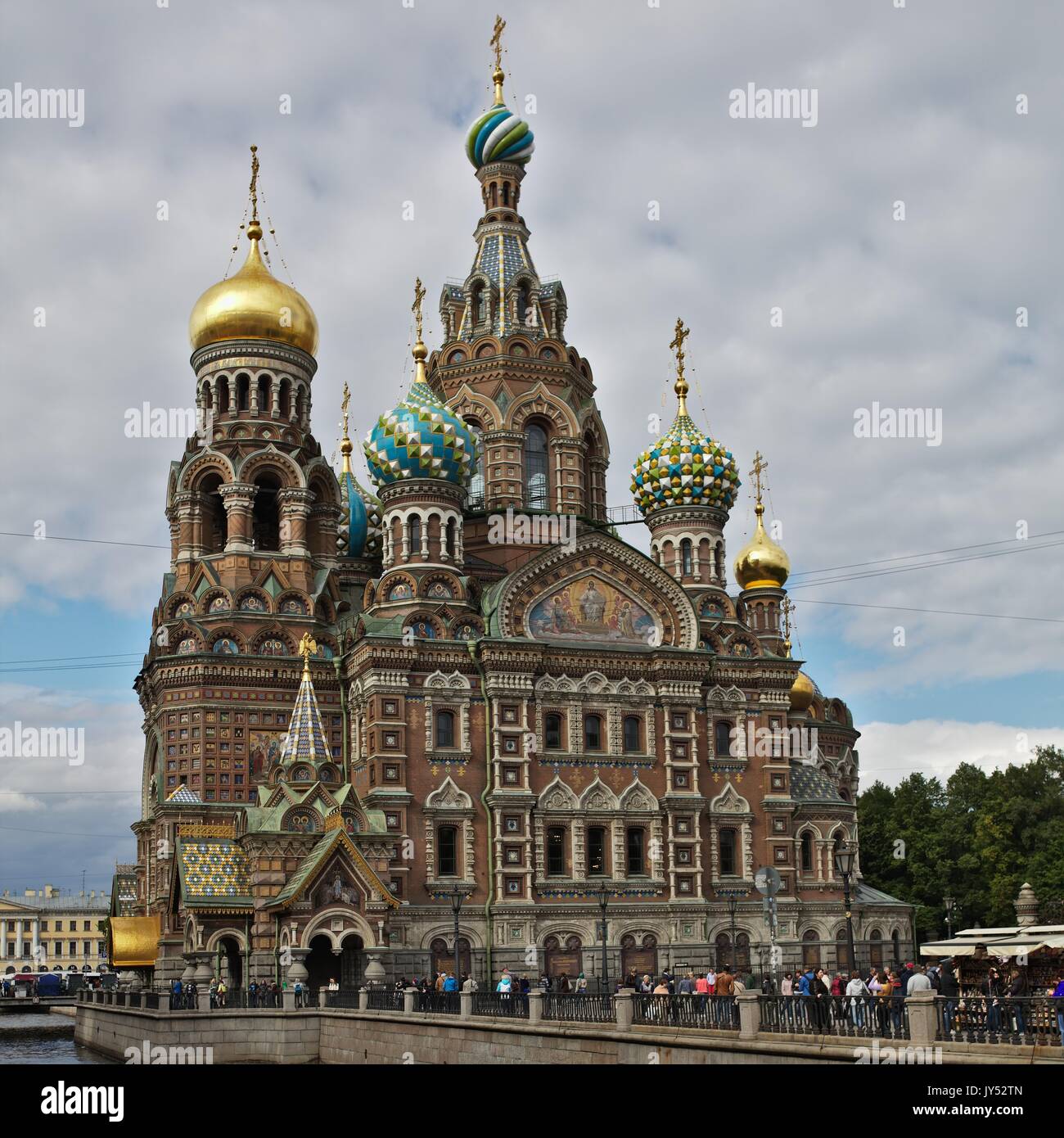 Eglise du Sauveur sur le sang (церковь спаса на крови), saint petersbourg russie Banque D'Images