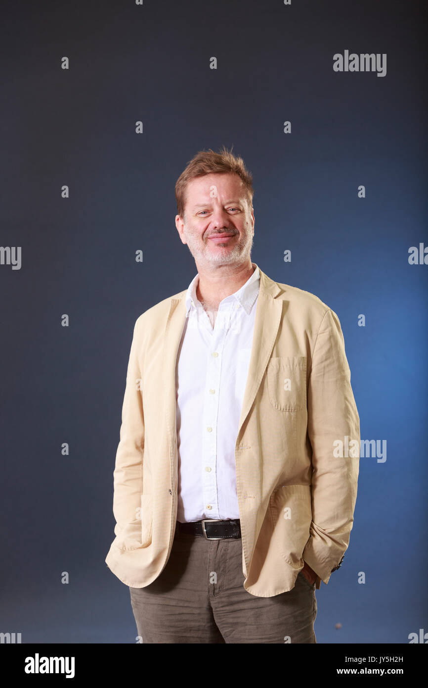 Édimbourg, Écosse 18 août. Jour 7 Edinburgh International Book Festival. Sur la photo : Alexis Jenni, la romancière et professeur de biologie. Credit : Pako Mera/Alamy Live News Banque D'Images