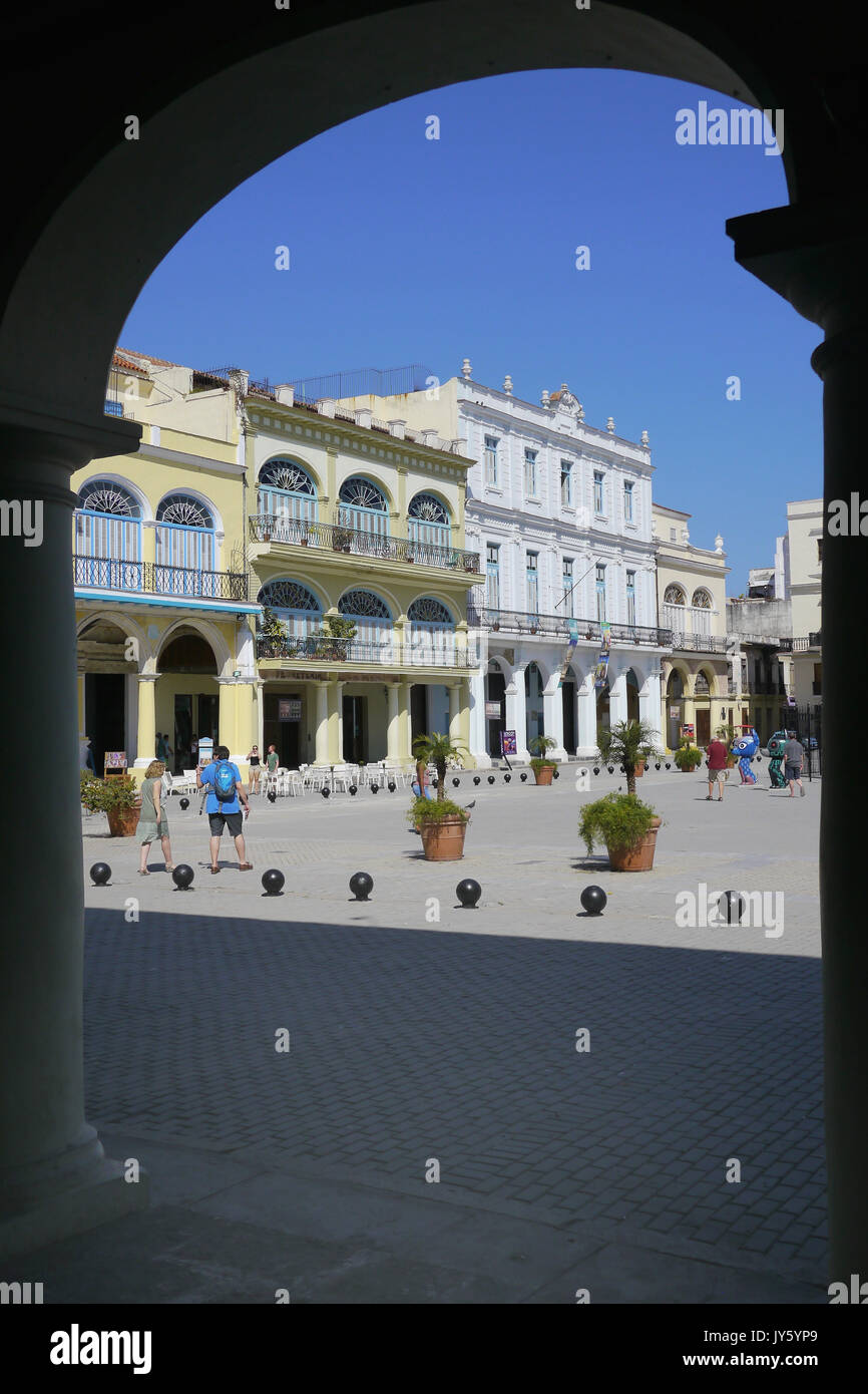 L'architecture classique à La Havane Cuba Banque D'Images