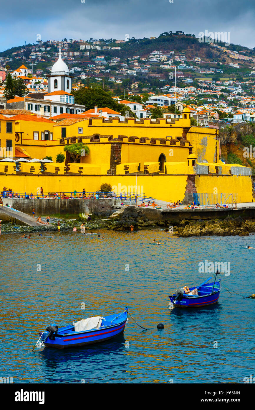 Fort Sao Tiago. Funchal, Madeira, Portugal, Europe. Banque D'Images