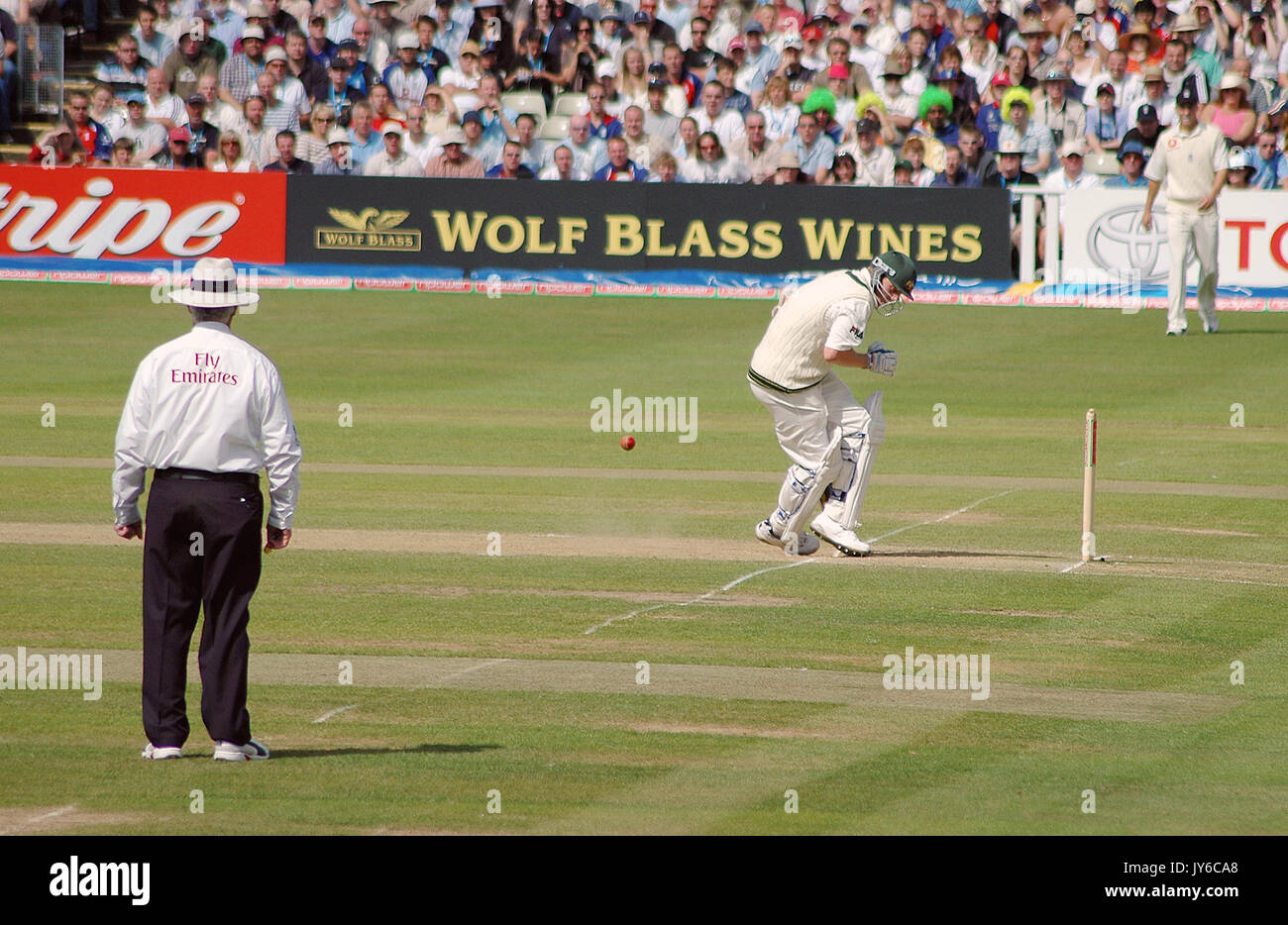 Jouer l'Angleterre l'Australie dans le deuxième essai - Les Cendres à Edgbaston Cricket Ground Banque D'Images