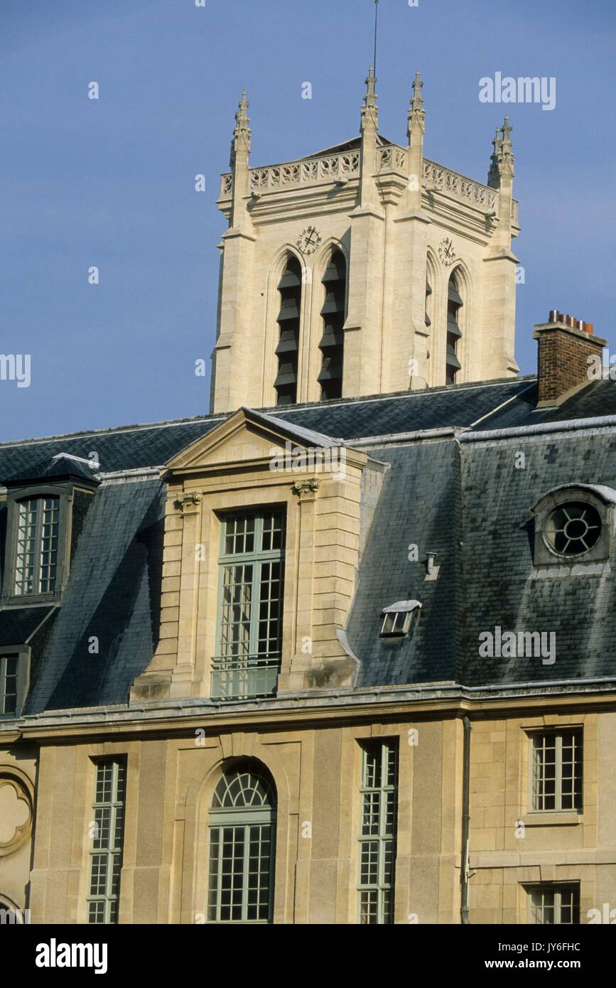 Lycée Henri IV et la tour Clovis, Paris, 5e arrondissement Photo Gilles Targat Banque D'Images