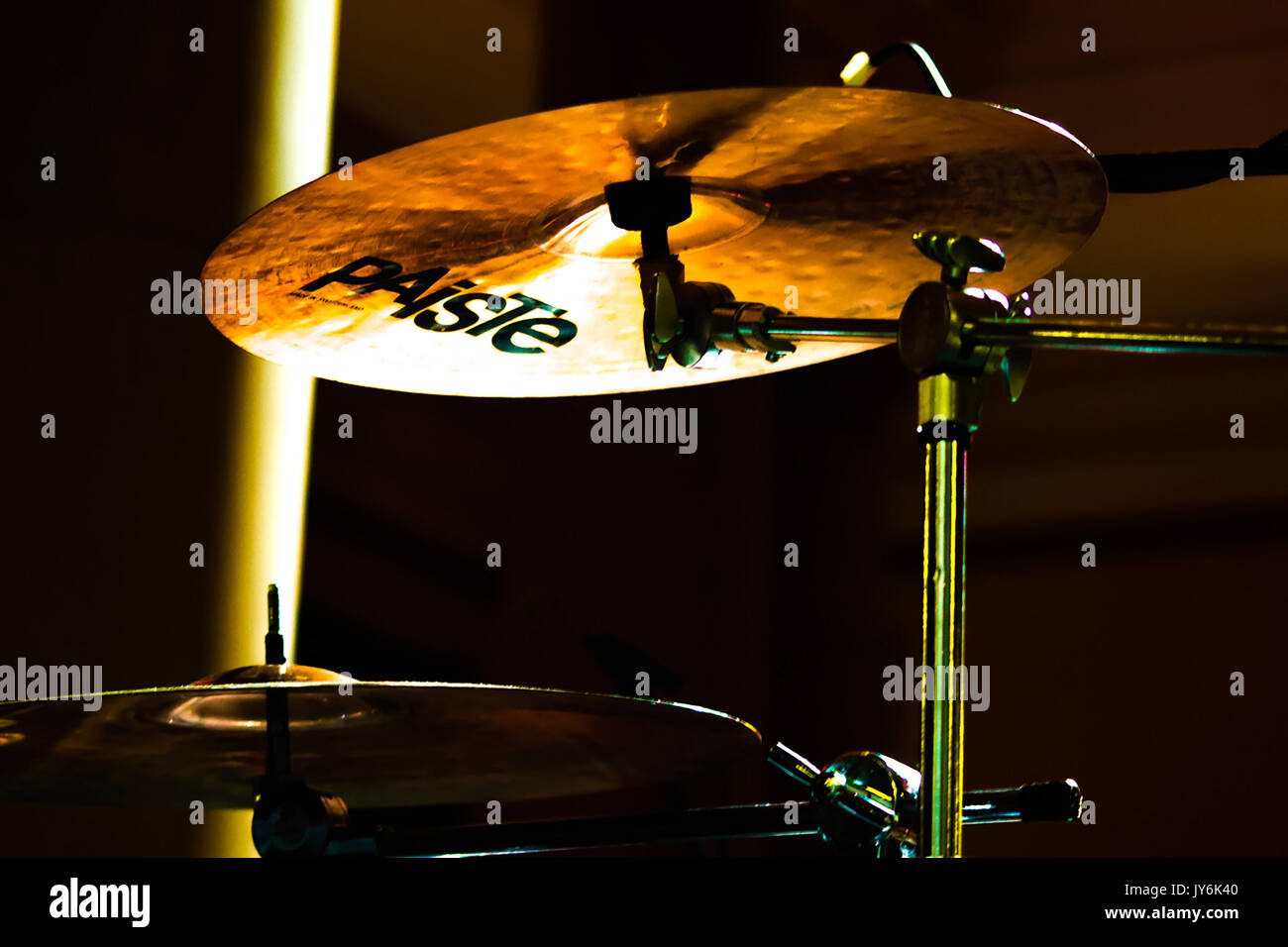Cymbale de batterie Banque D'Images