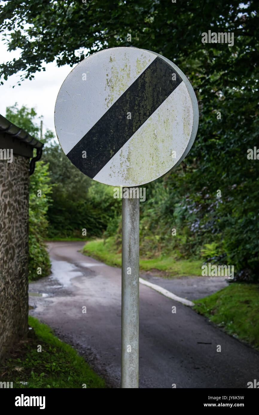 Signe de la limite de vitesse Banque D'Images