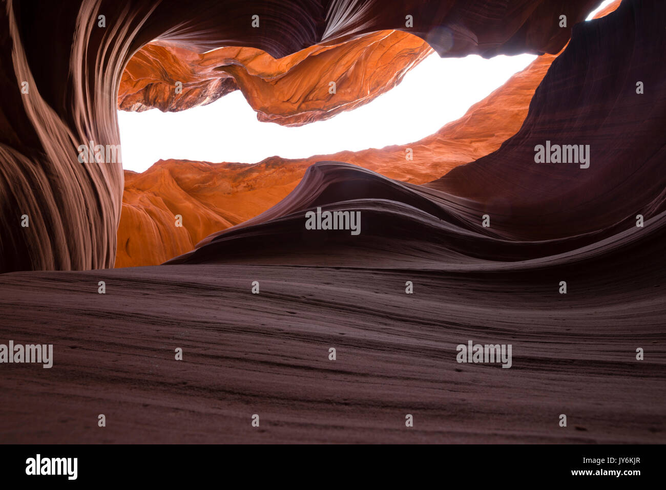 Image d'Antelope Canyon, un slot canyon près de page, arizona sur la réserve indienne navajo. Banque D'Images