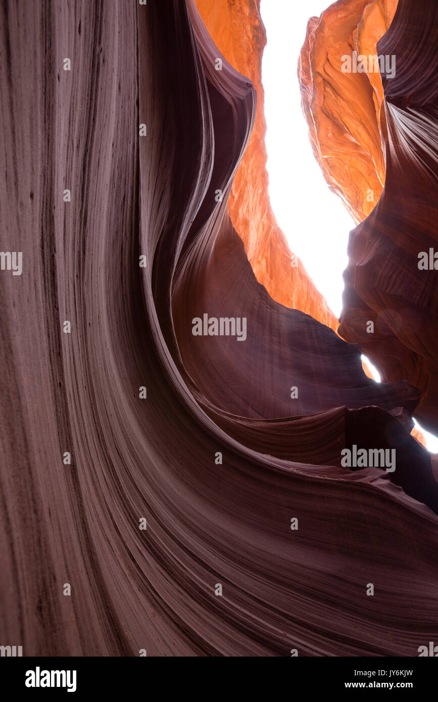 Image d'Antelope Canyon, un slot canyon près de page, arizona sur la réserve indienne navajo. Banque D'Images