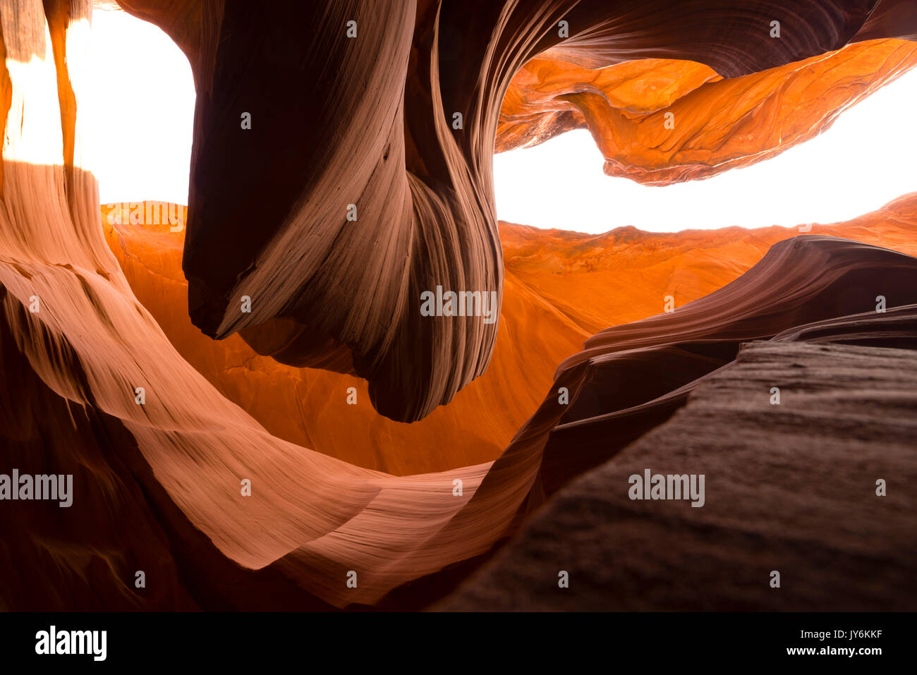 Image d'Antelope Canyon, un slot canyon près de page, arizona sur la réserve indienne navajo. Banque D'Images