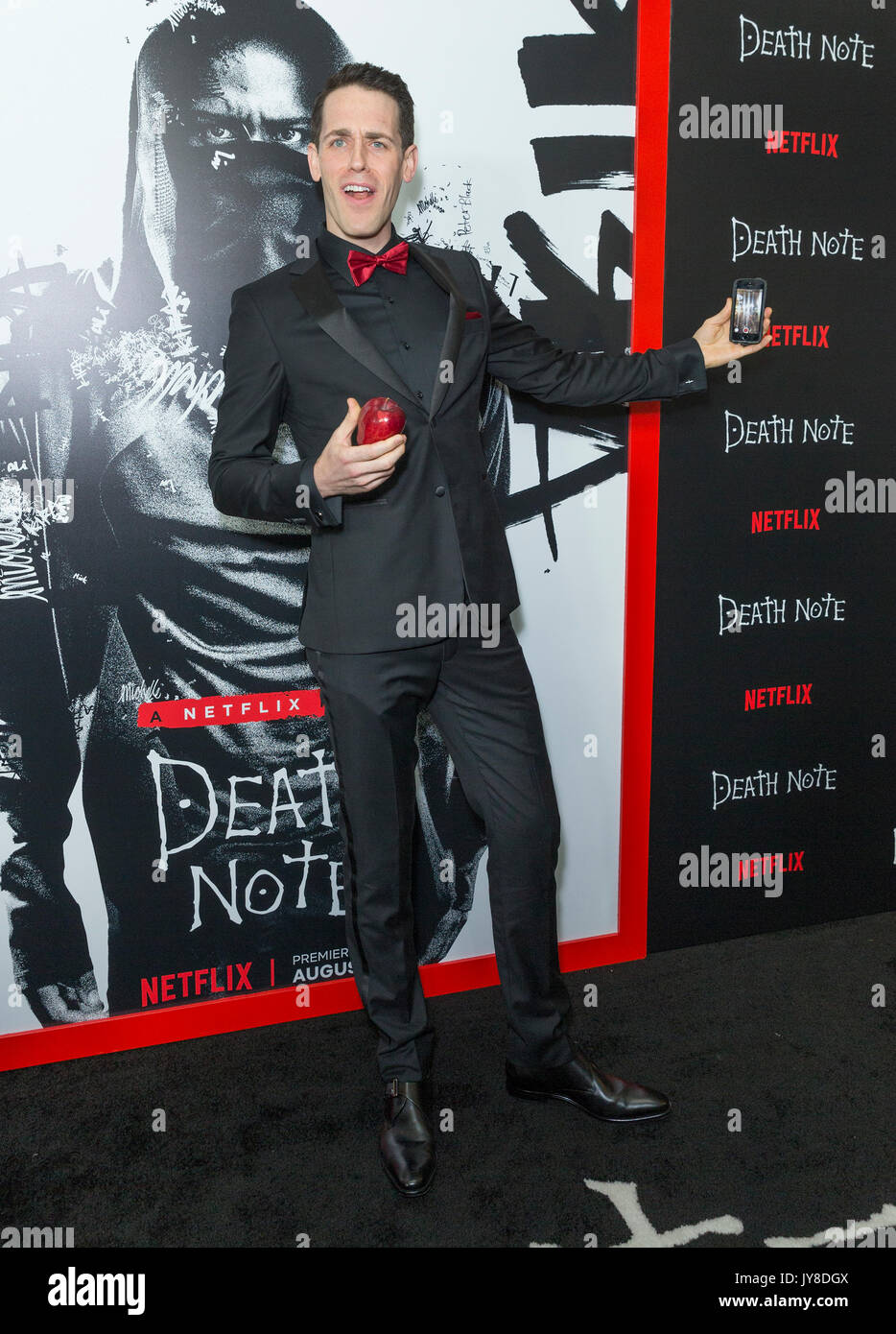 New York, États-Unis. Août 17, 2017. Jason Liles assiste à la première de Netflix Death Note dans l'AMC Loews Lincoln Square Crédit : Lev Radin/Pacific Press/Alamy Live News Banque D'Images