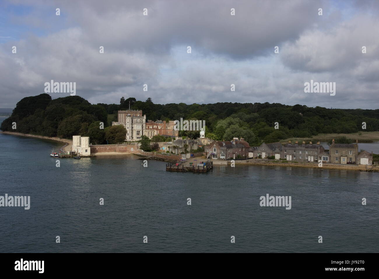 Château de Brownsea, île de Brownsea dorset angleterre Banque D'Images