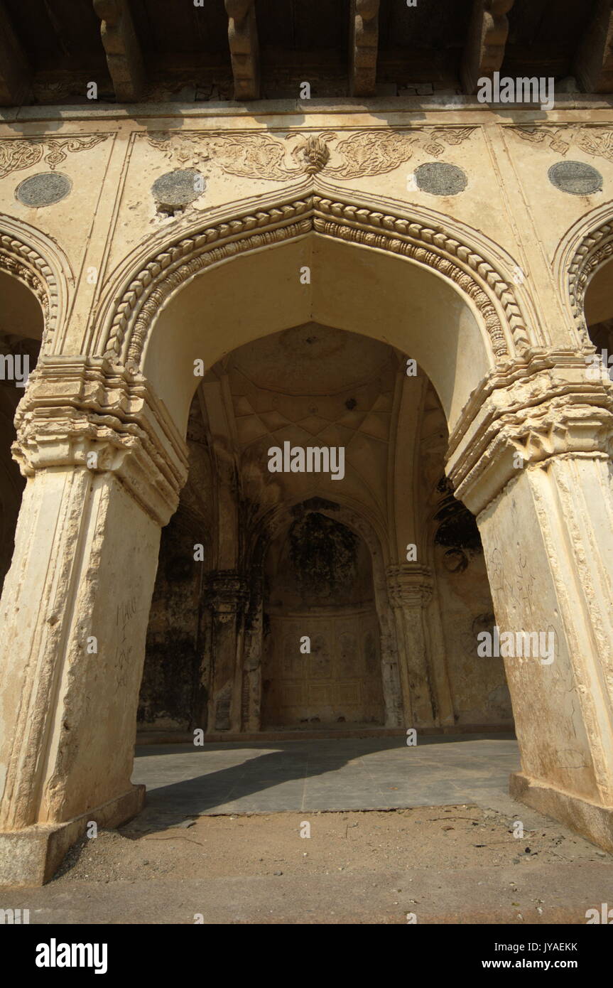 Golconda Fort Hyderabad Inde Banque D'Images