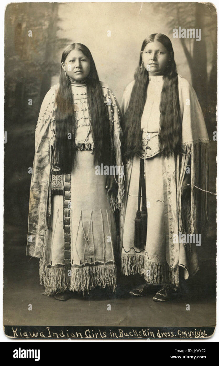 Kiawa sic in indien robe de daim Banque D'Images