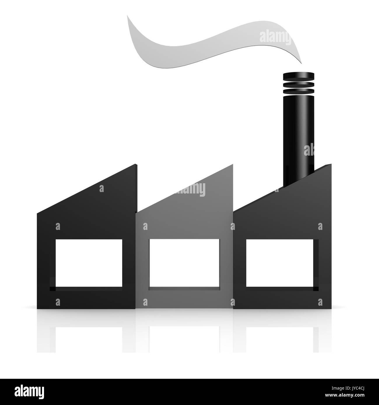 L'icône de l'usine avec l'image hi-res rendus d'art qui pourrait être utilisé pour toute la conception graphique. Banque D'Images