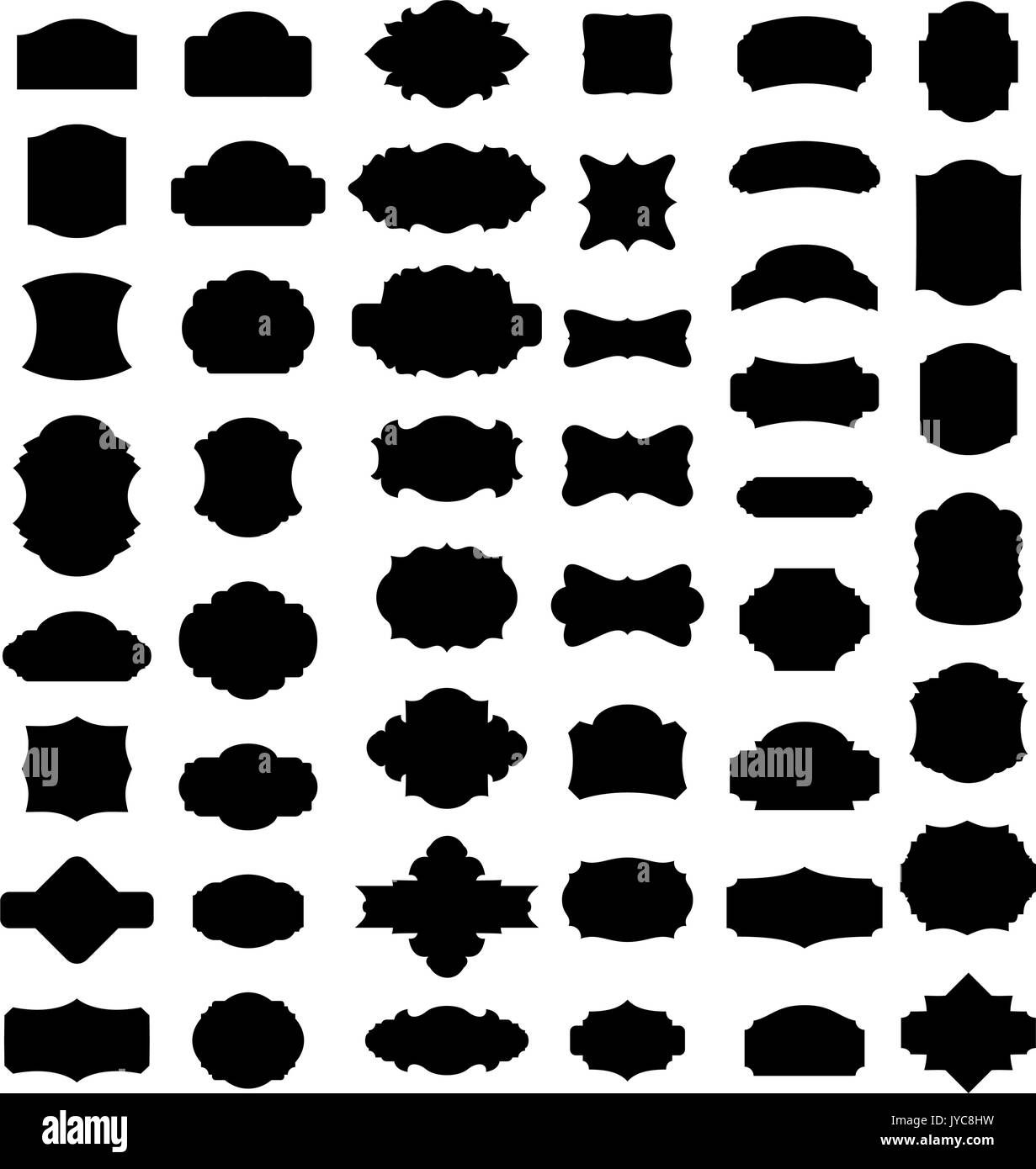 Ensemble d'étiquettes rétro ou cadres pour vos événements, format vecteur très facile à modifier Illustration de Vecteur