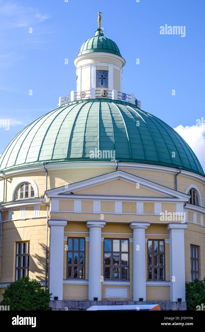 Turku, Finlande - Une vue de l'église orthodoxe, construite en 1839-1845, à Turku, Turku, près de la place Kauppatori Banque D'Images