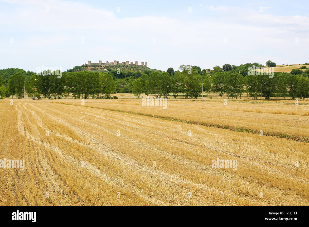 Monteriggioni est une commune italienne de la province de Sienne dans la région Toscane. Banque D'Images