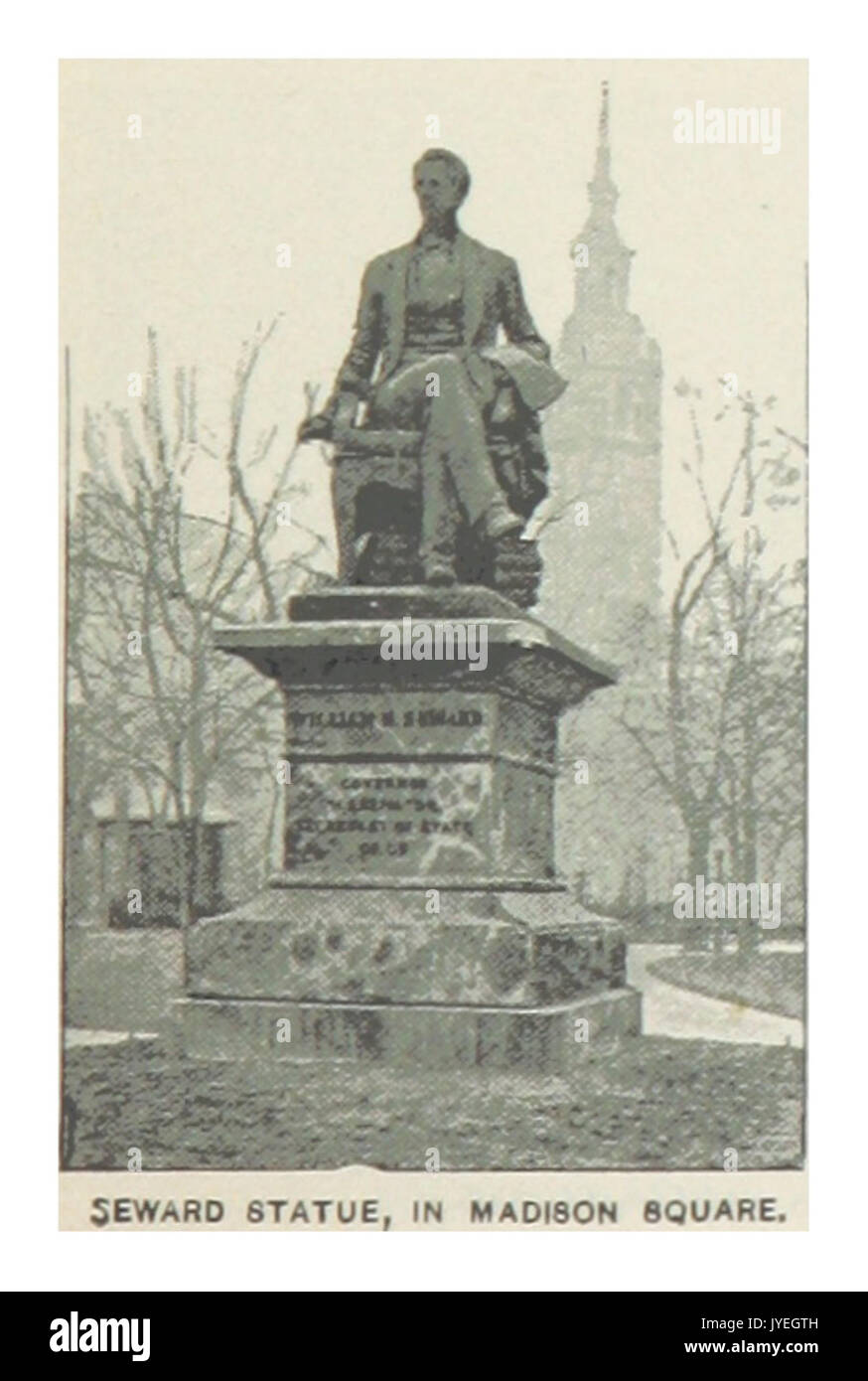 (King1893NYC) pg187 STATUE SEWARD, dans Madison Square Banque D'Images