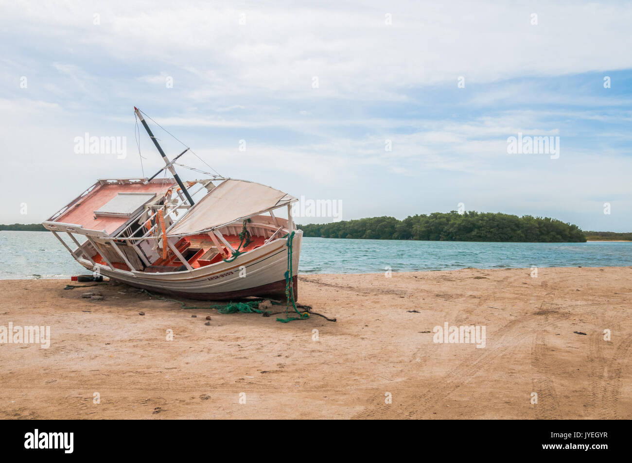 Une journée de pêche échoué lightroom FC Banque D'Images