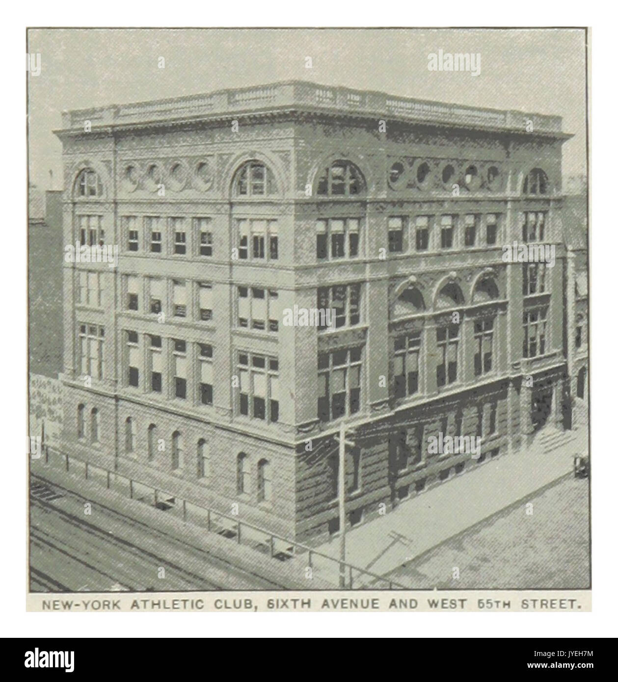 (King1893NYC) pg571 NEW YORK ATHLETIC CLUB, Sixième Avenue ET WEST 55TH STREET Banque D'Images