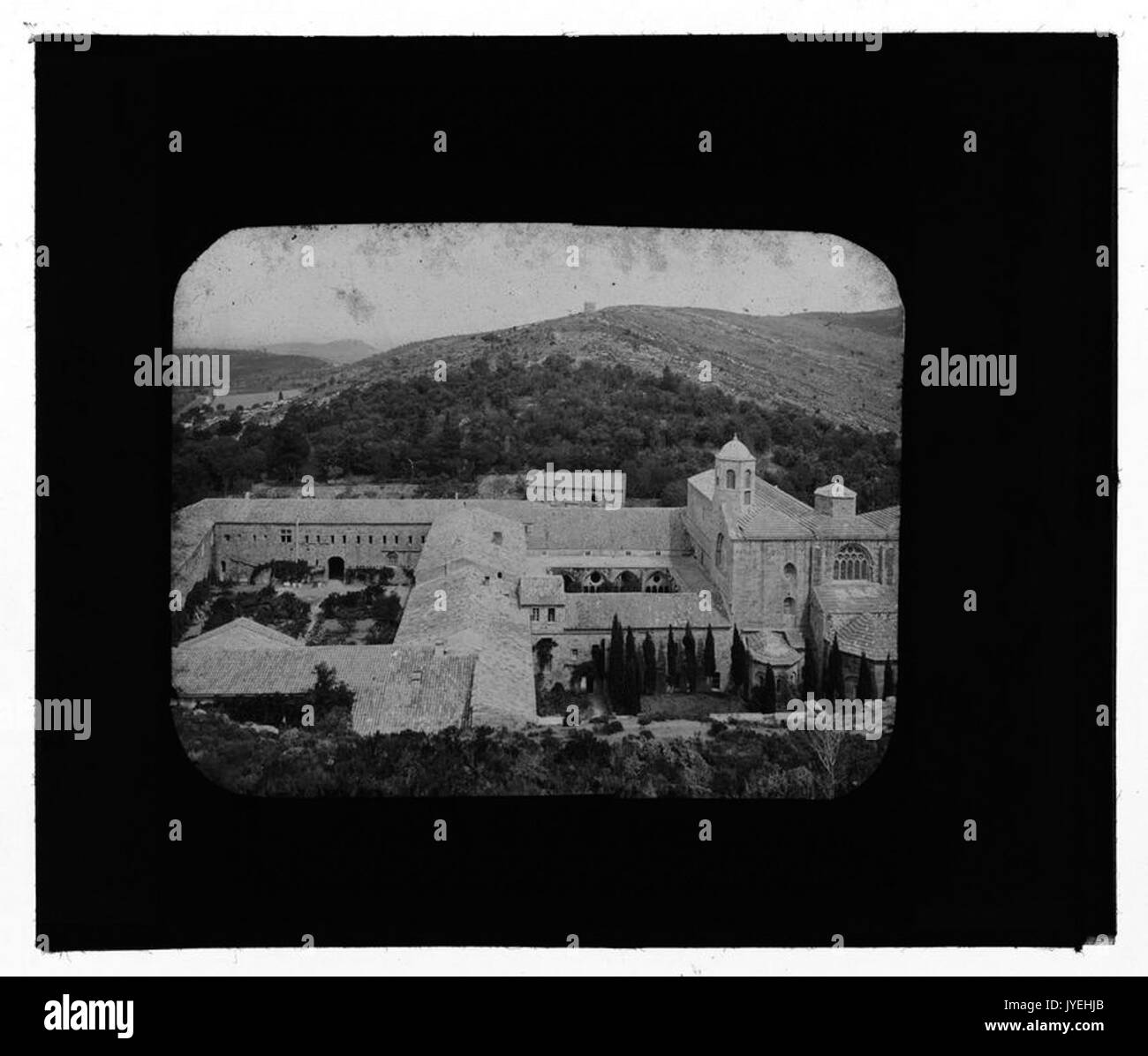 Abbaye de Fontfroide. Fonds Trutat Aude 51fi386 Banque D'Images