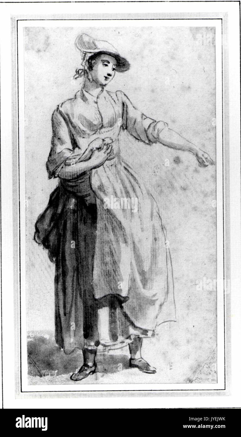 Une jeune femme, pleine longueur, avec son bras gauche tendus rencontré SF 1975 1 900 Banque D'Images