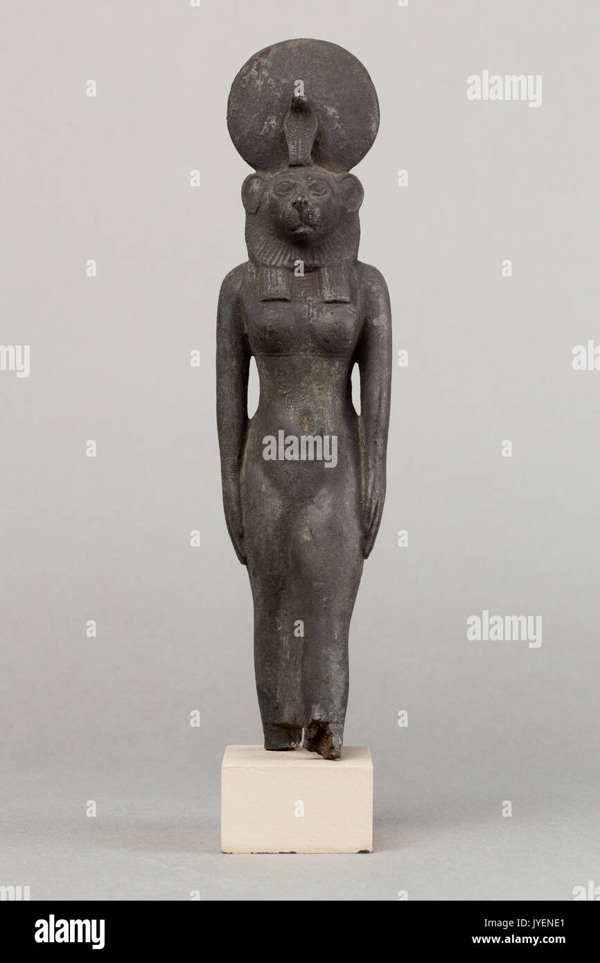 Une déesse à tête de lion, peut-être rencontré Ouadjet 89.2.574 001 Banque D'Images