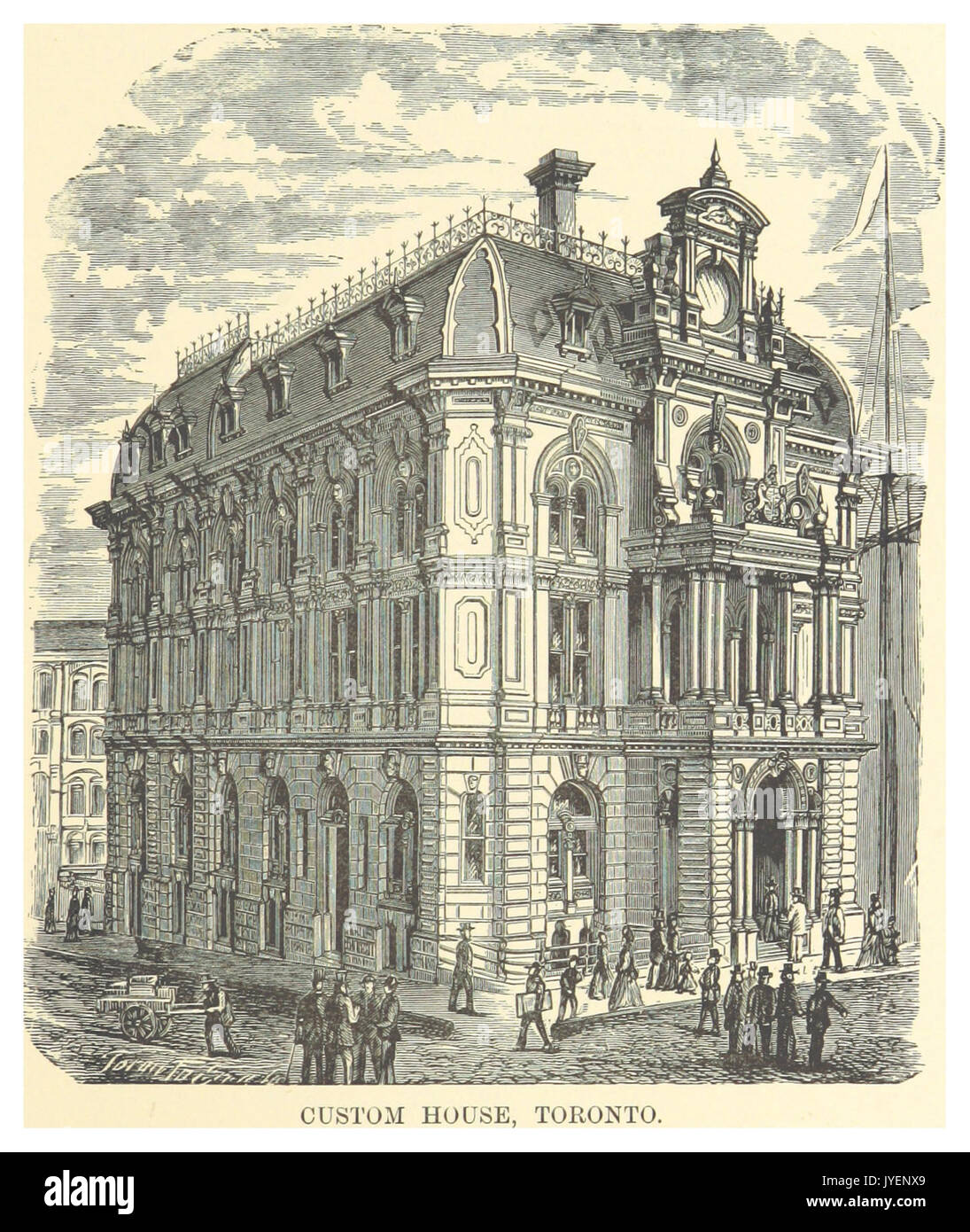 DENT(1881) 1.181 CUSTOM HOUSE, TORONTO Banque D'Images