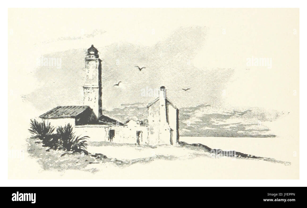 (Florida, 1889) p040 l'ancien Coquina Light House Banque D'Images