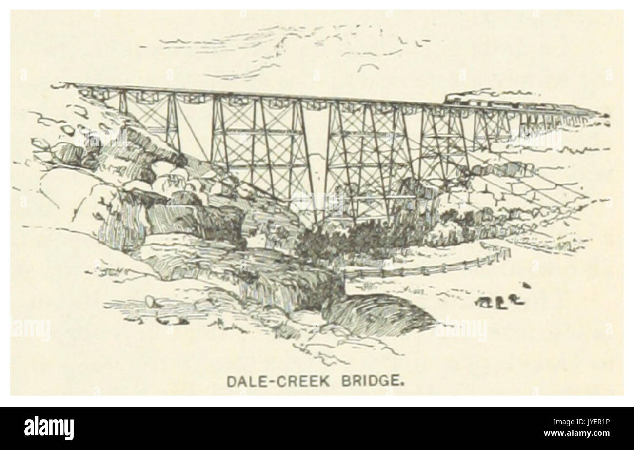 WY NOUS(1891) p909 DALE CREEK BRIDGE Banque D'Images