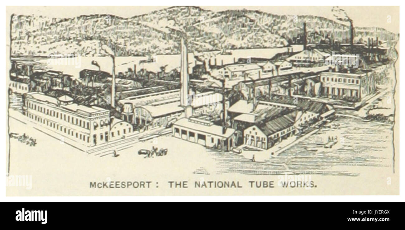 US PA(1891) p758 McKEESPORT, LE TUBE WORKS NATIONAL Banque D'Images