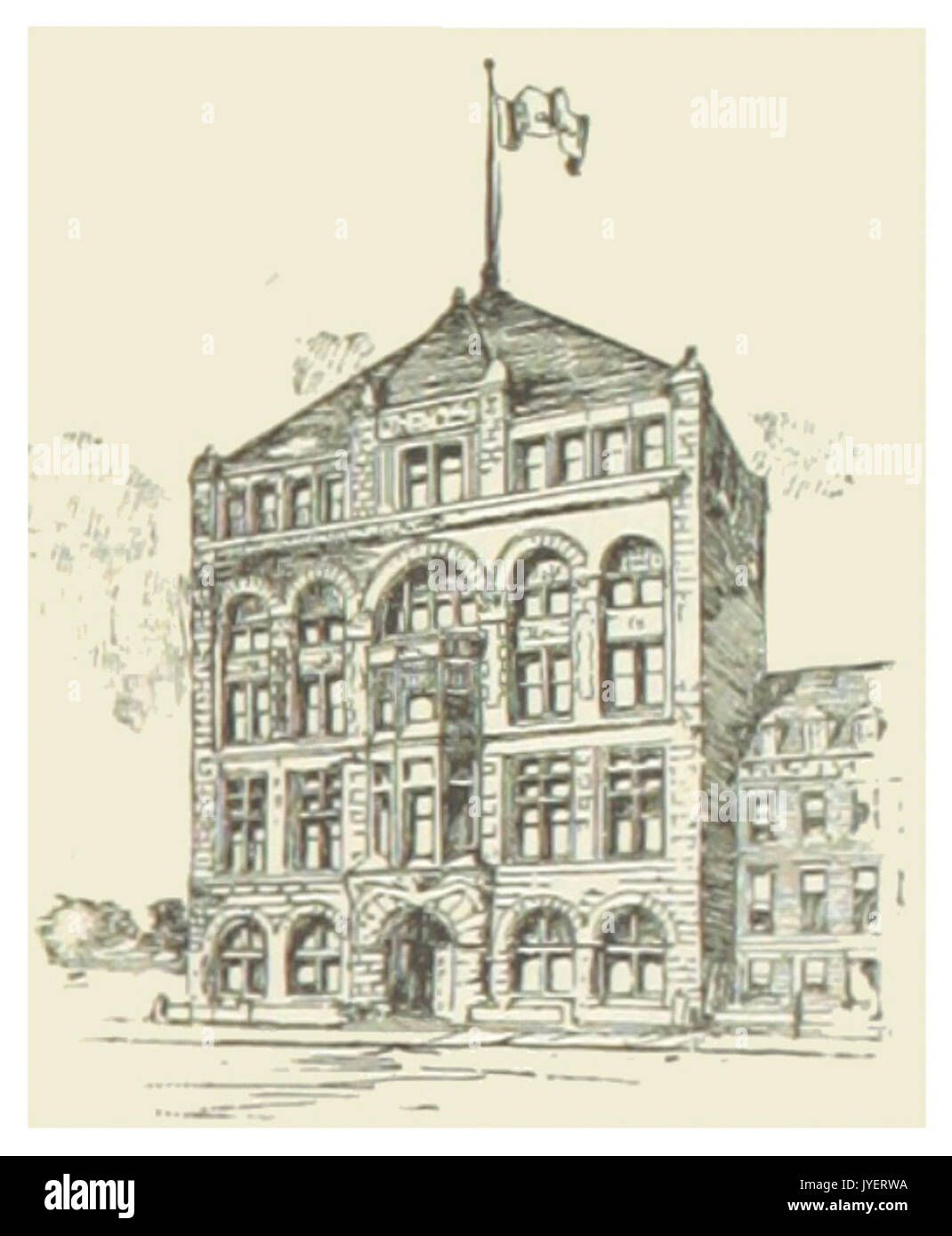 US NY(1891) p603 NYC, YOUNG WOMEN'S CHRISTIAN ASSOCIATION Banque D'Images