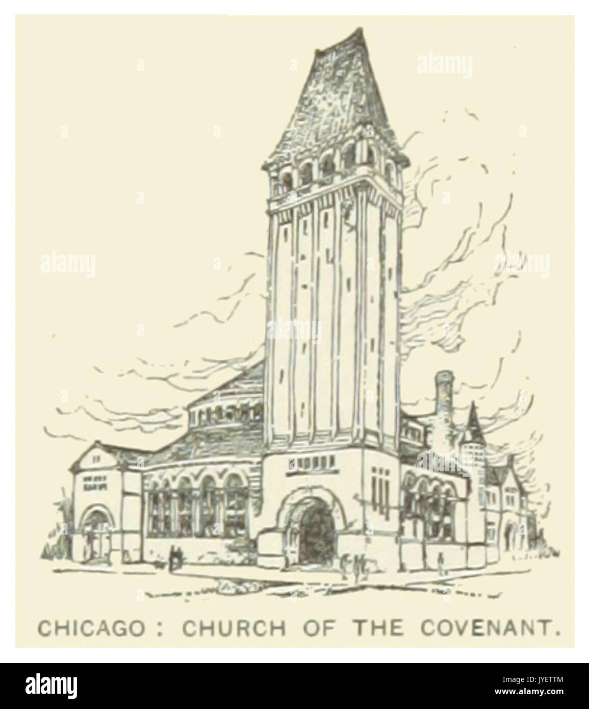 IL NOUS(1891) p215 CHICAGO, ÉGLISE DE L'ALLIANCE Banque D'Images