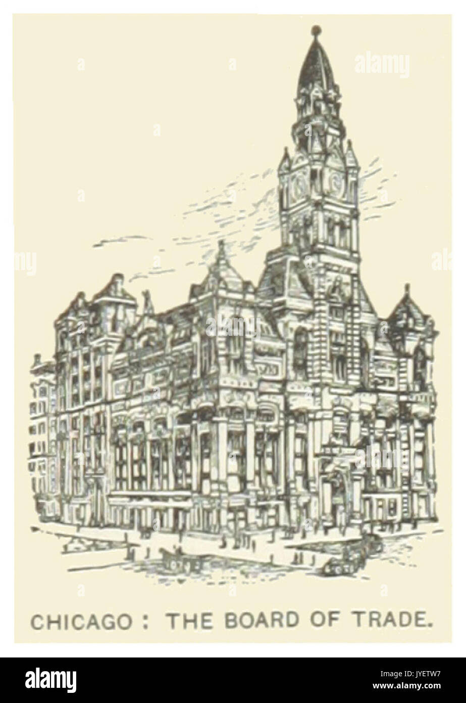 IL NOUS(1891) p223 CHICAGO, LA CHAMBRE DE COMMERCE Banque D'Images