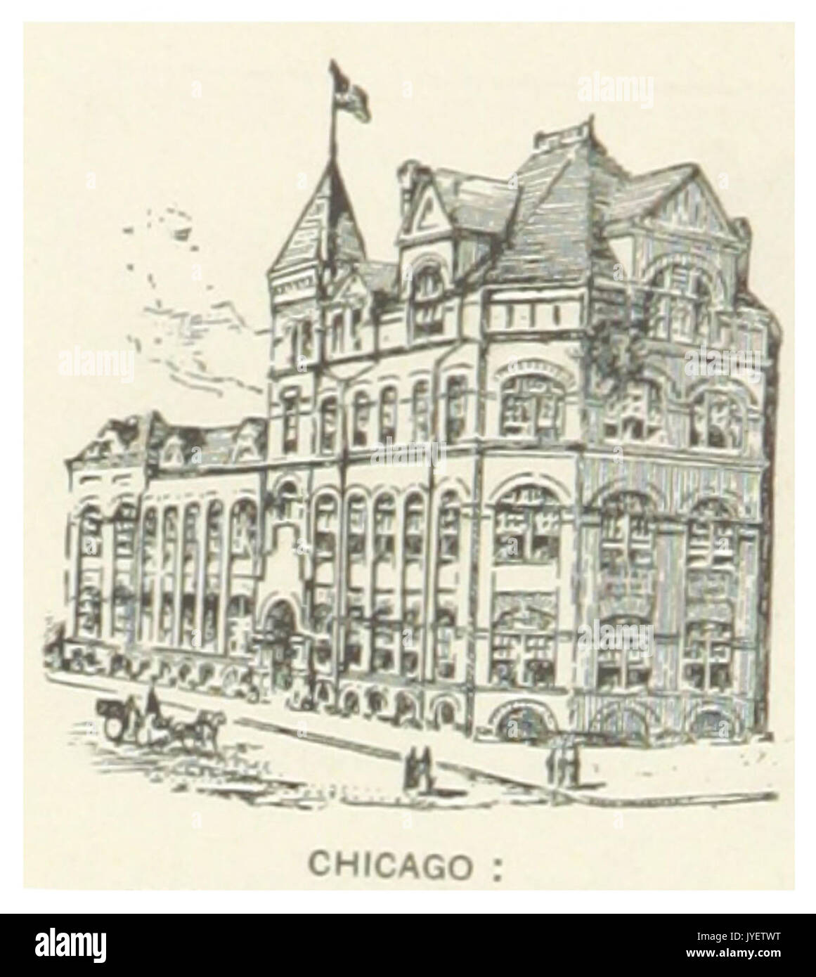 IL NOUS(1891) p230 CHICAGO, ÉCOLE DE FORMATION MANUELLE Banque D'Images