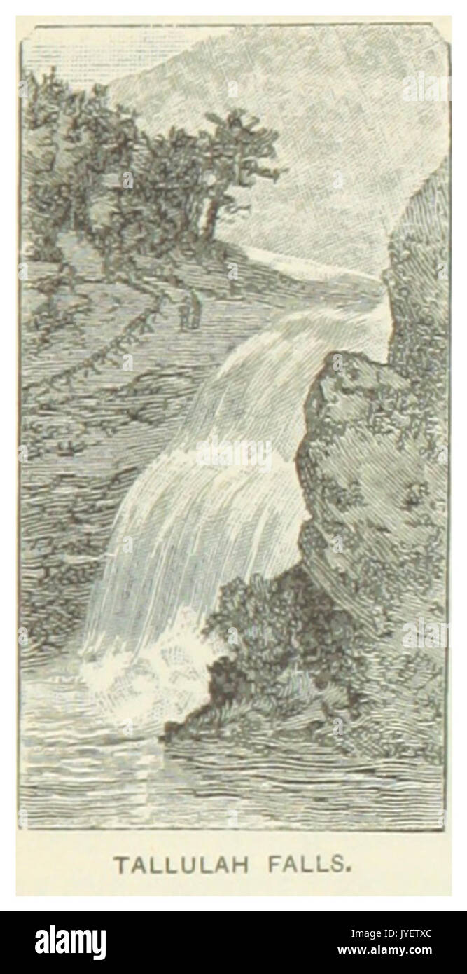 US GA(1891) p183 TALLULAH FALLS Banque D'Images