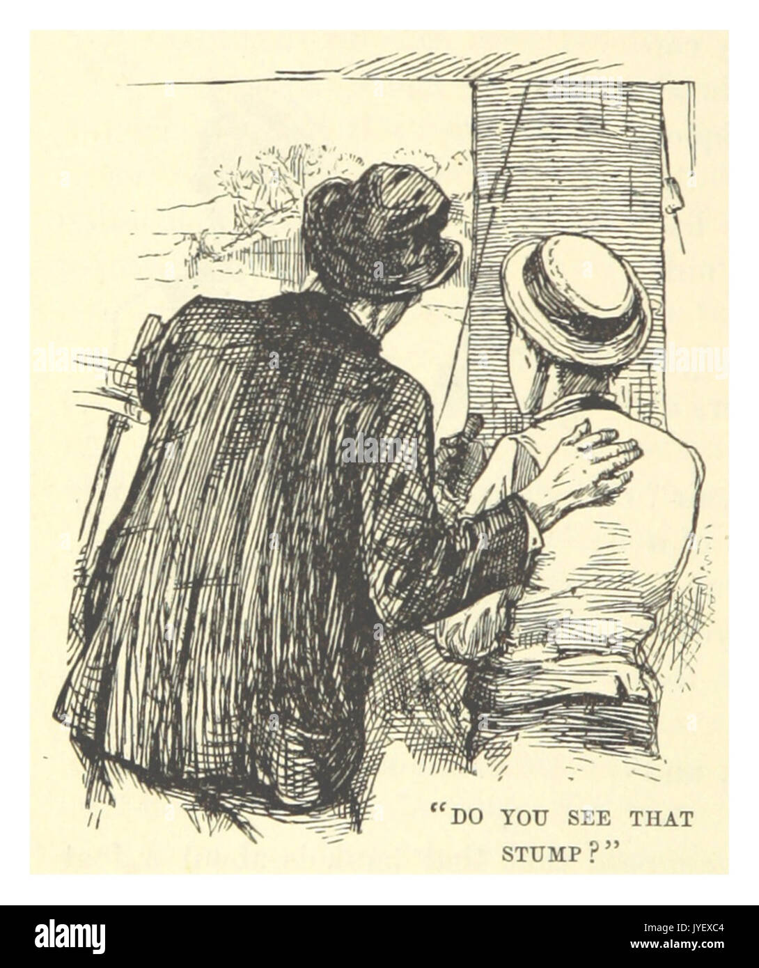 Une citation célèbre de l'œuvre de Mark Twain de 1883, où il fait référence à un moignon, illustrant son esprit et ses commentaires sur les observations quotidiennes et l'humour dans la vie américaine. Banque D'Images