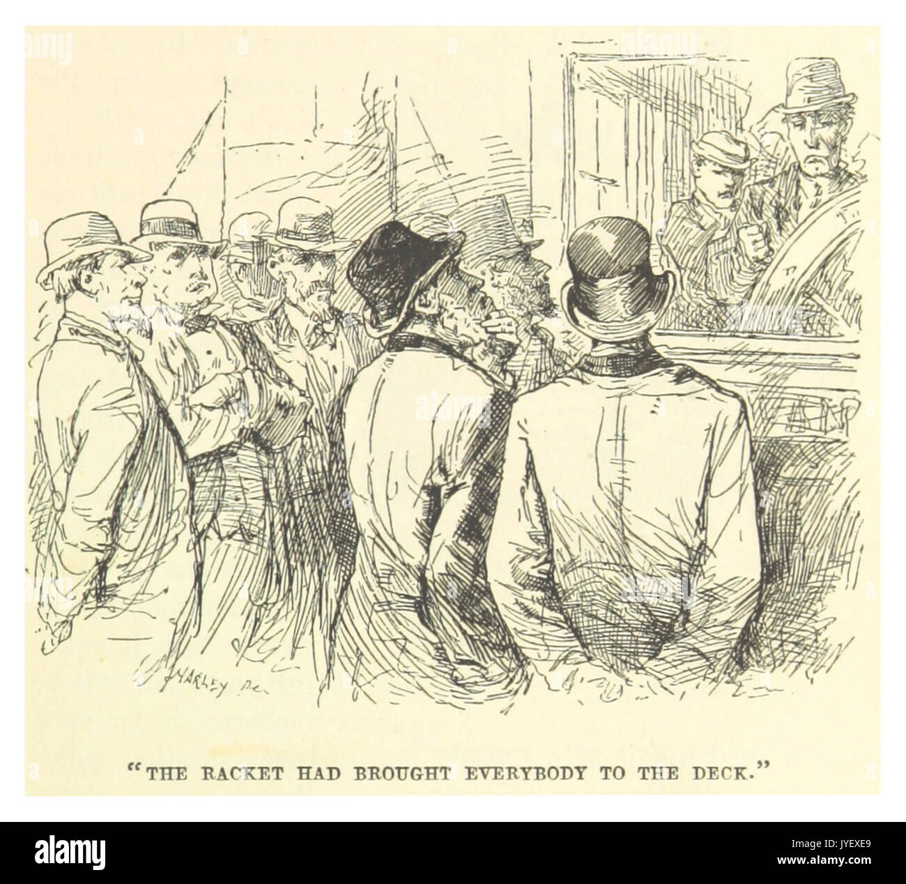 MARK TWAIN(1883) p237 J'ai frappé UN BON COUP FRANC BRUN Banque D'Images