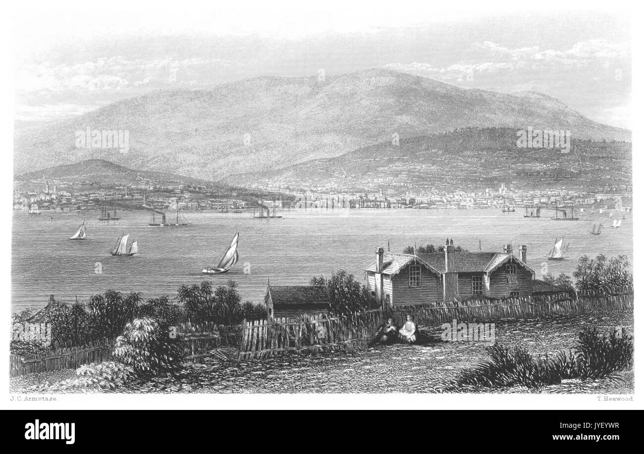 BOOTH(1873) ville de Hobart, Tasmanie 2,450 Banque D'Images