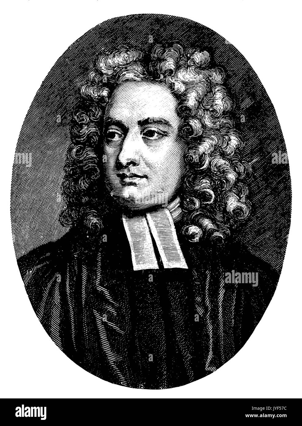 Jonathan Swift (né le 30 novembre 1667 , est mort le 19 octobre 1745) Banque D'Images
