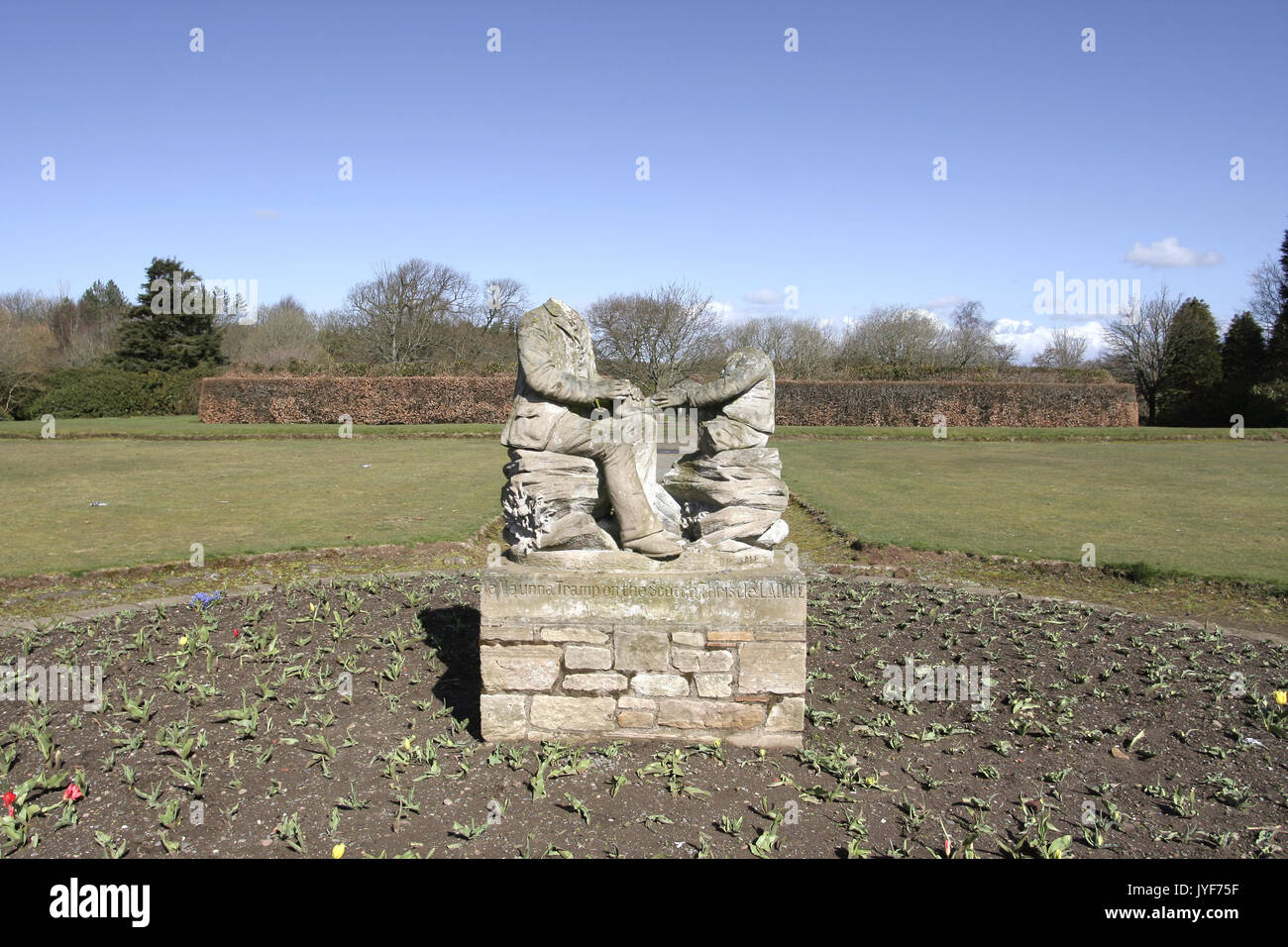 Statues sans tête d'Eglinton Country Park, Ayrshire Banque D'Images