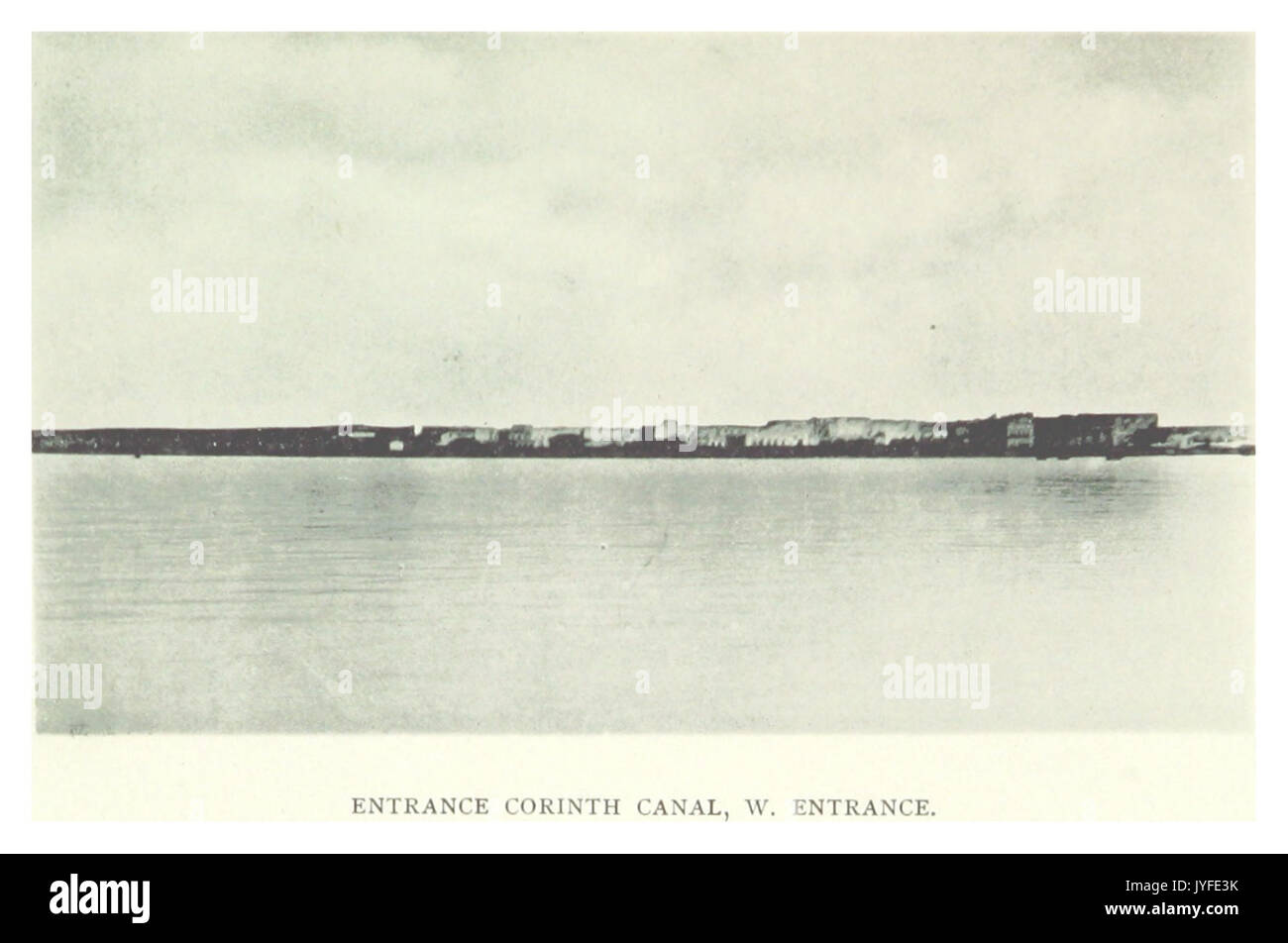 LAMBART(1897) P059 Entrée du canal de Corinthe (entrée ouest) Banque D'Images