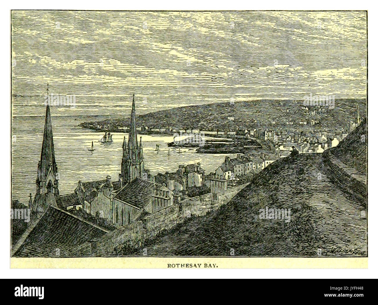 PATERSON(1883) p065 ROTHESAY BAY Banque D'Images