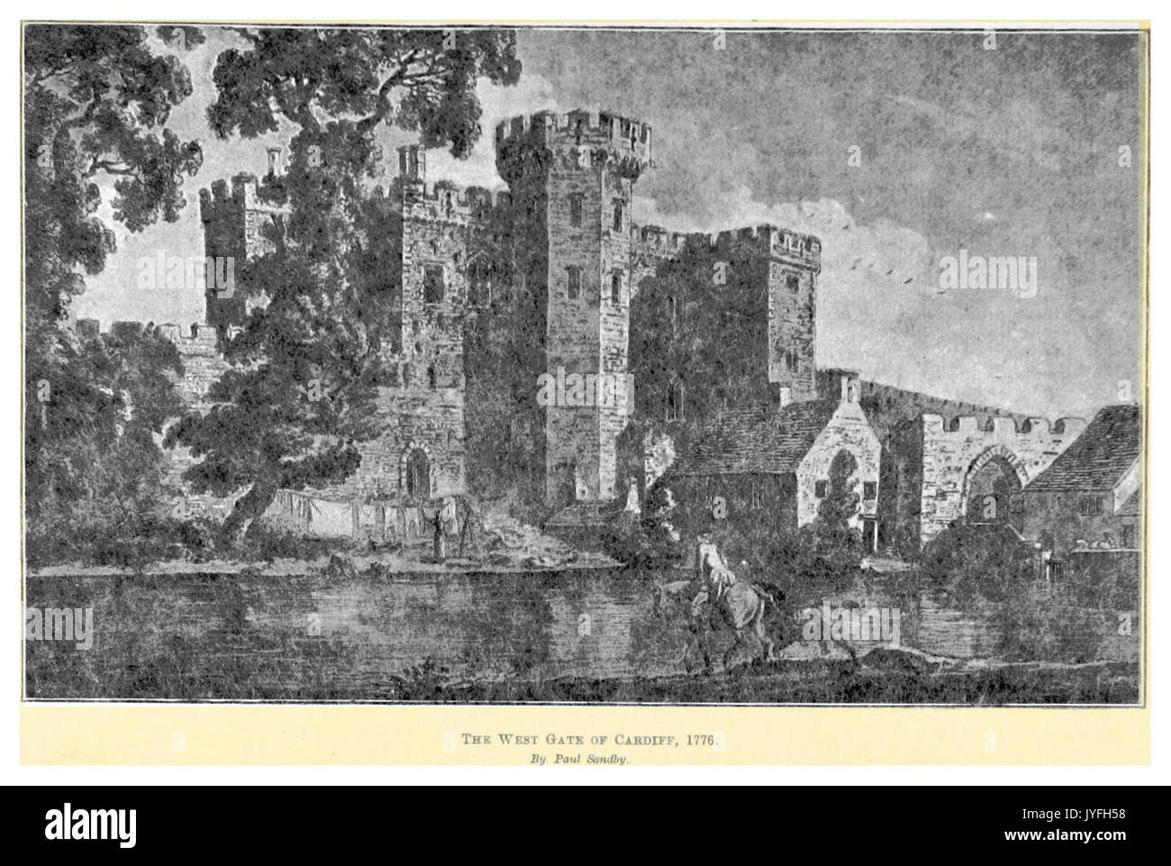 BALLINGER(1896) p019 LA PORTE OUEST DE CARDIFF, 1776 Banque D'Images