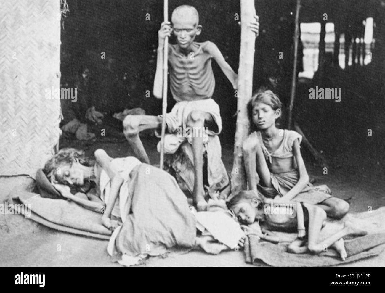 1876 1877 1878 1879 La famine génocide en Inde Madras sous le régime colonial britannique 3 Banque D'Images