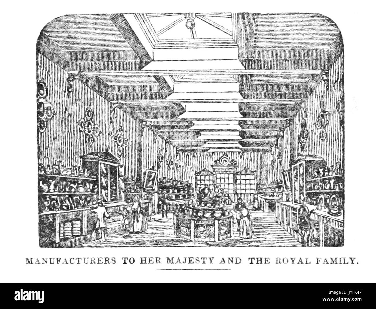 BRADSHAW (1854) p174 WORCESTER, W.H. KERR & CO. CHAMBERLAIN'S ROYAL PORCELAINE Banque D'Images