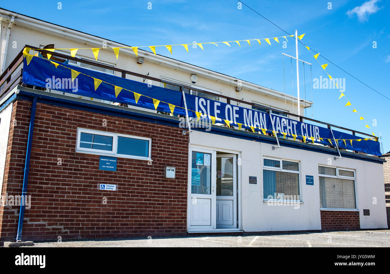 Yacht Club de l'île de Man au Port St Mary Banque D'Images