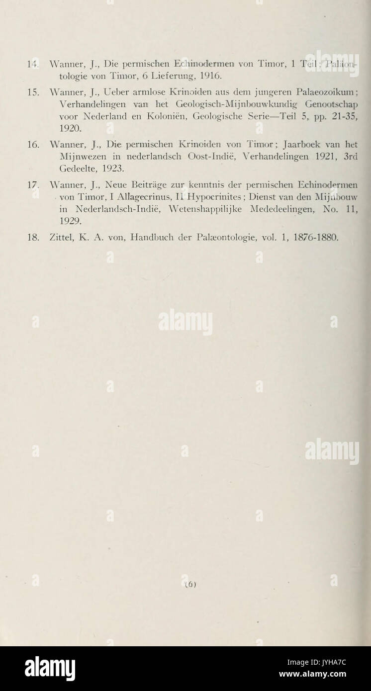 Un groupe d'larviform crinoïdes de la baisse de la strate pennsylvanienne bassin intérieur de l'Est (page 6) BHL40542444 Banque D'Images