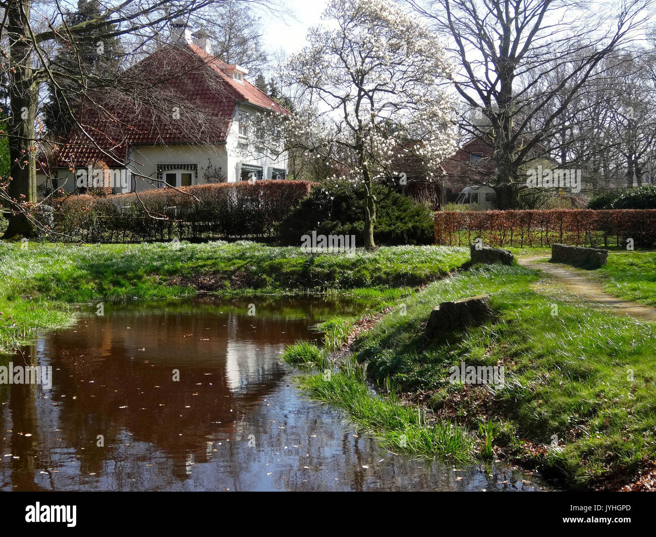 Voormalige 20160411 burgemeestersvilla2 Gasselternijveen Banque D'Images