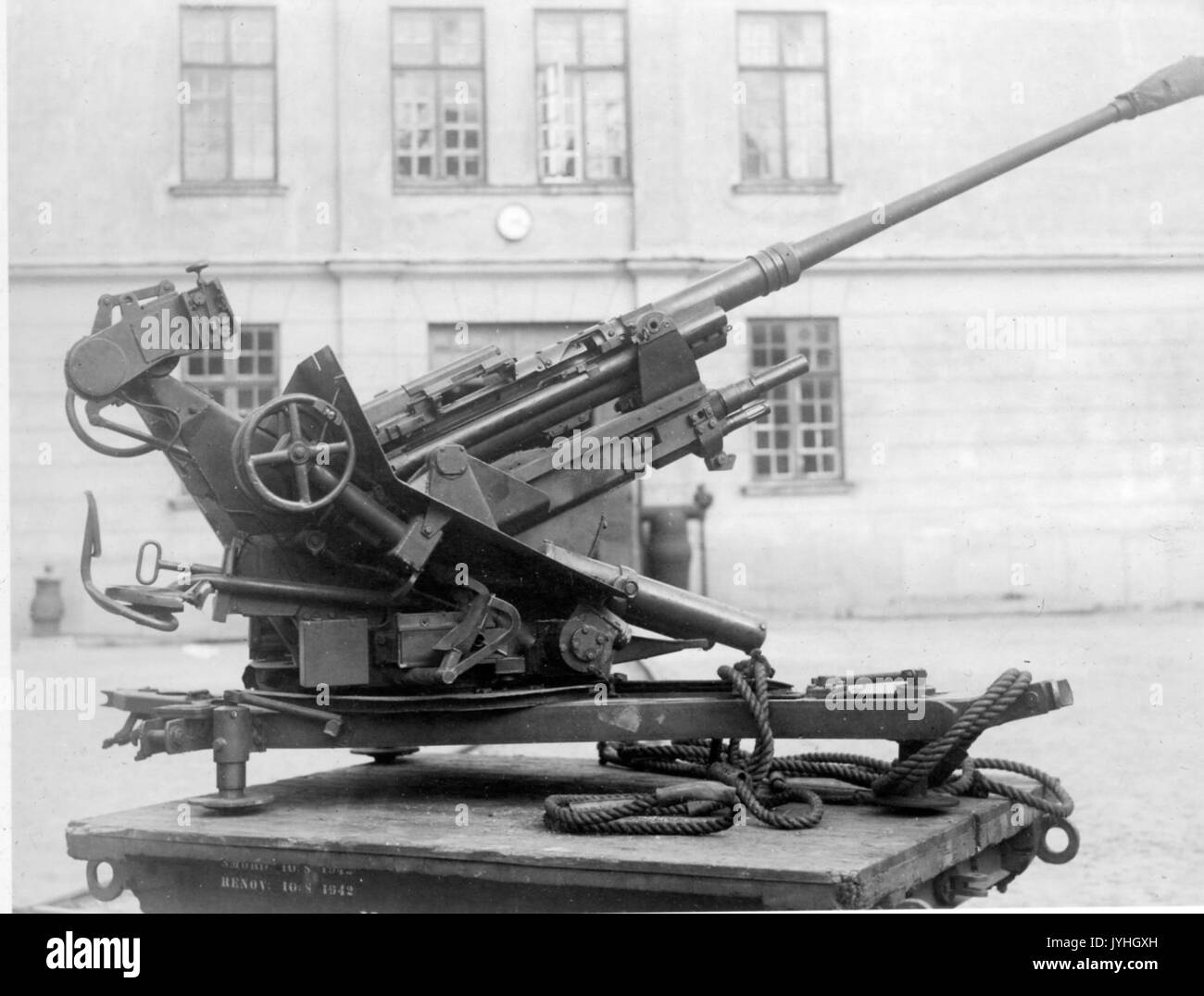 3,7 cm FlaK 39 sida Banque D'Images